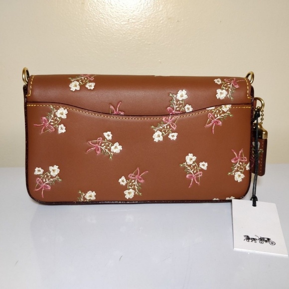 Sold -- COACH 1941 24183 Floral Bow Print Dinky - Picture 3 of 5
